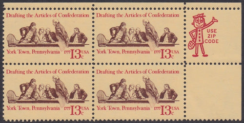# 1726 (1977) Articles of Confederation - Mr. Zip, BK/4, UR, MNH