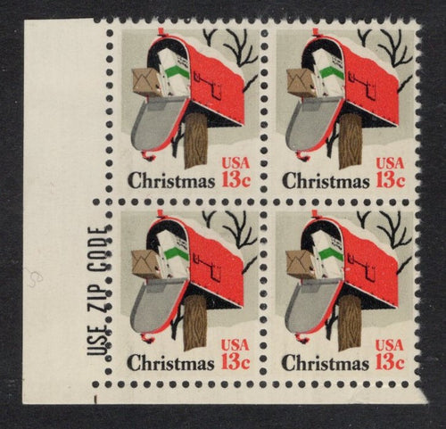 # 1730 (1977) Mailbox - Zip Code, BK/4, LL, MNH