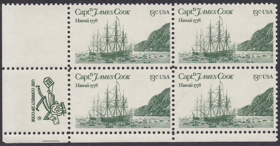 # 1733 (1978) Capt Cook Ships - Mr. Zip, BK/4, LL, MNH