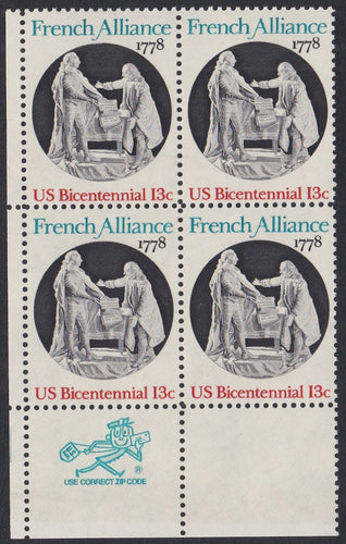 # 1753 (1978) French Alliance - Mr. Zip, Bk/4, LL, MNH