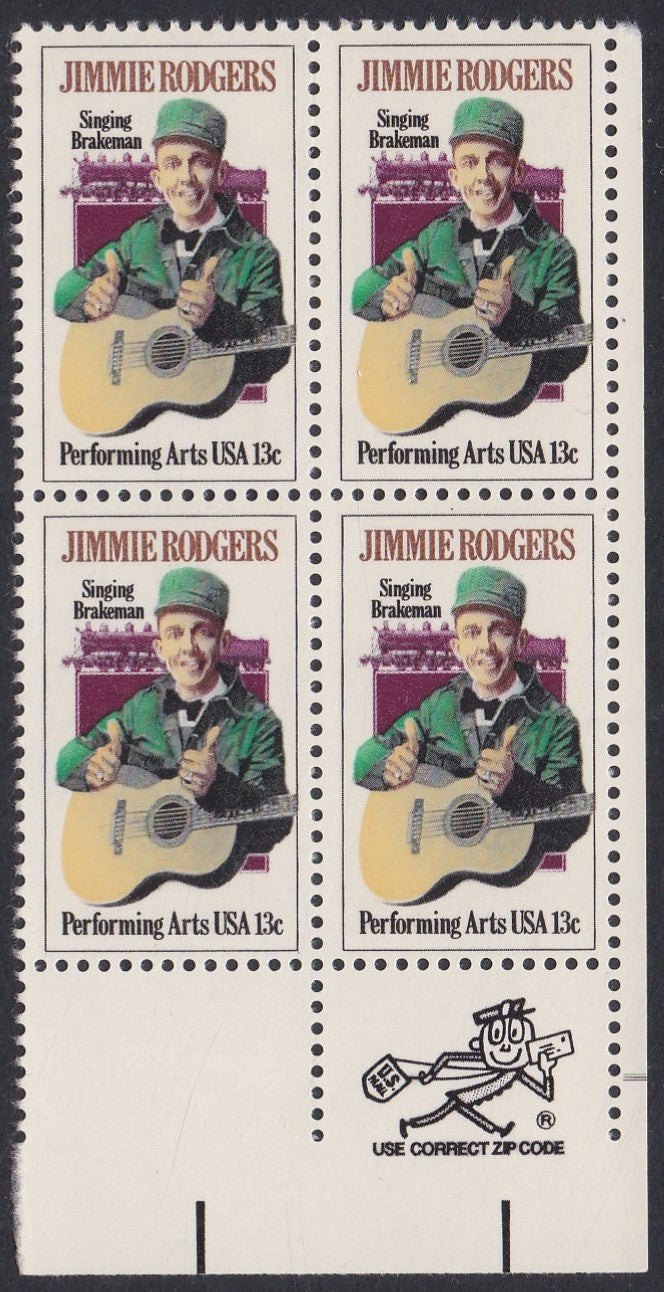 # 1755 (1978) Rodgers - Mr. Zip, BK/4, LR, MNH