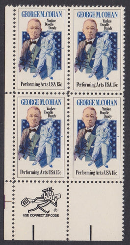 # 1756 (1978) Cohan - Mr. Zip, BK/4, LL, MNH