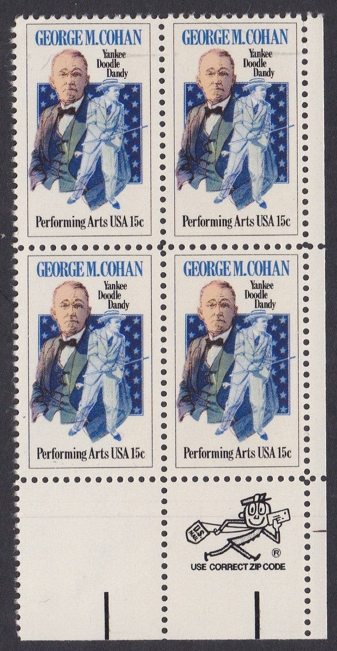 # 1756 (1978) Cohan - Mr. Zip, BK/4, LR, MNH