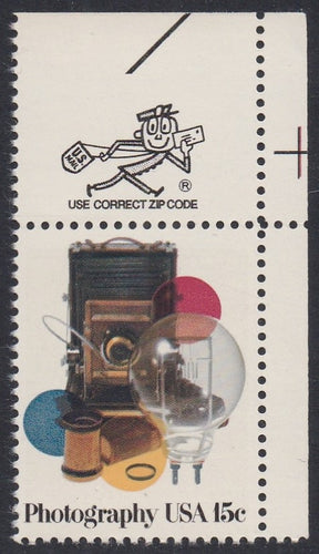 # 1758 (1978) Photography - Mr. Zip, Sgl, UR, MNH