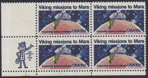 # 1759 (1978) Viking / Mars - Mr. Zip, BK/4, LL, MNH