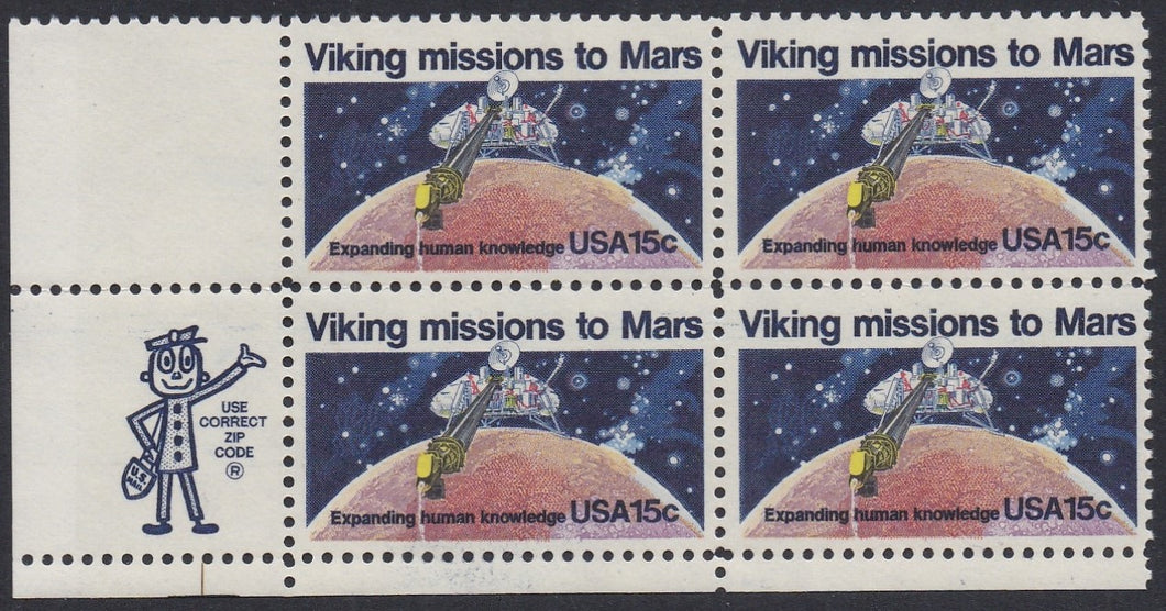 # 1759 (1978) Viking / Mars - Mr. Zip, BK/4, LL, MNH