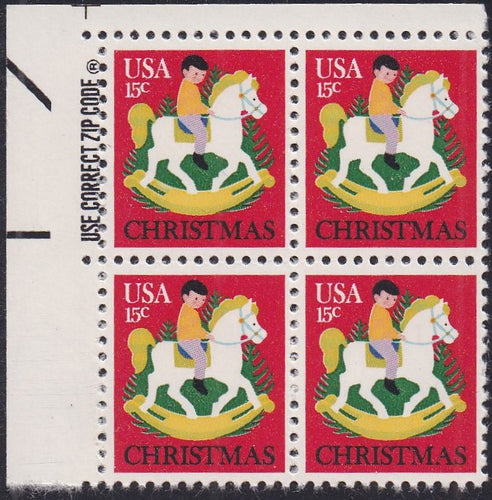 # 1769 (1978) Child on Hobby Horse - Zip Code, BK/4, UL, MNH