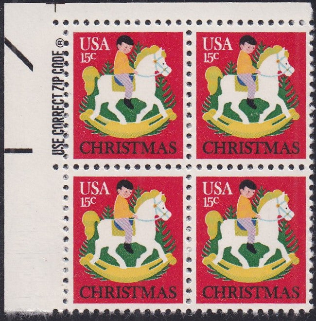 # 1769 (1978) Child on Hobby Horse - Zip Code, BK/4, UL, MNH