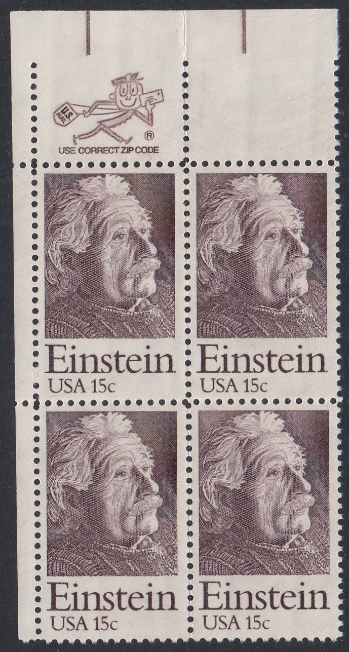 # 1774 (1979) Einstein - Mr. Zip, BK/4, UL, MNH