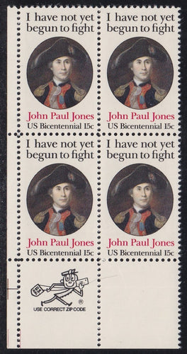 # 1789 (1979) J P Jones, 11x12 - Mr. Zip, BK/4, LL, MNH