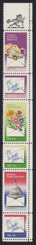 # 1805-10 (1980) Letter Writing - Mr. Zip, Strip/6, UR, MNH