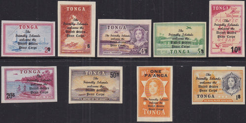 Tonga # 182 - 190 (1967) Peace Corps - Sgls, Set/9, MNH, MLH