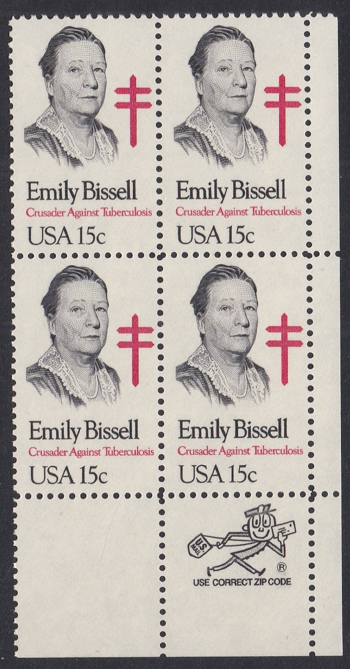 # 1823 (1980) Bissell - Mr. Zip, BK/4, LR, MNH