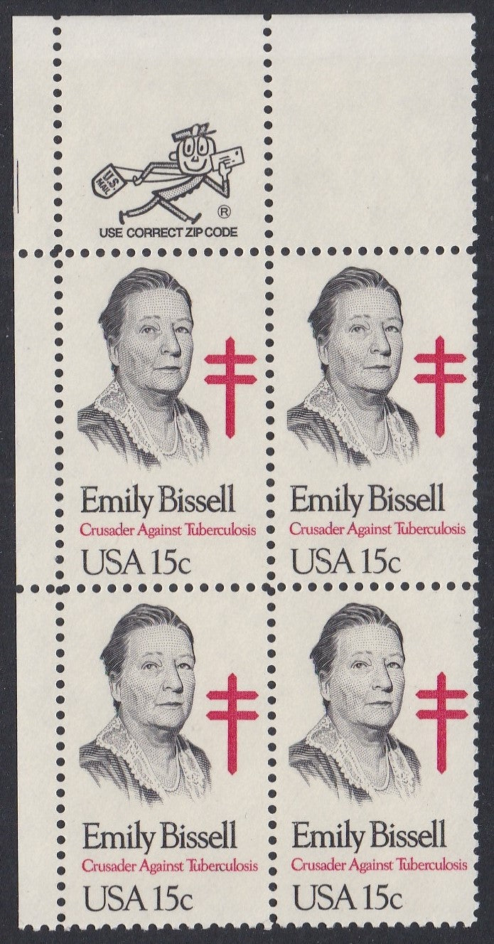 # 1823 (1980) Bissell - Mr. Zip, BK/4, UL, MNH