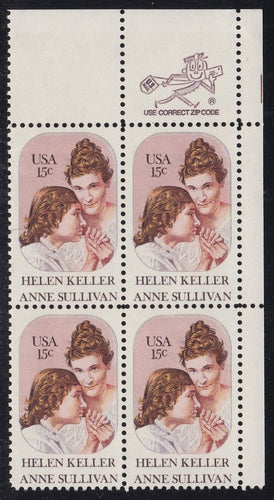 # 1824 (1980) Keller - Mr. Zip, BK/4, UR, MNH