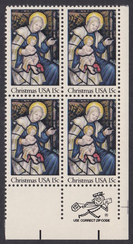 # 1842 (1980) Madonna - Mr. Zip, BK/4, LR, MNH