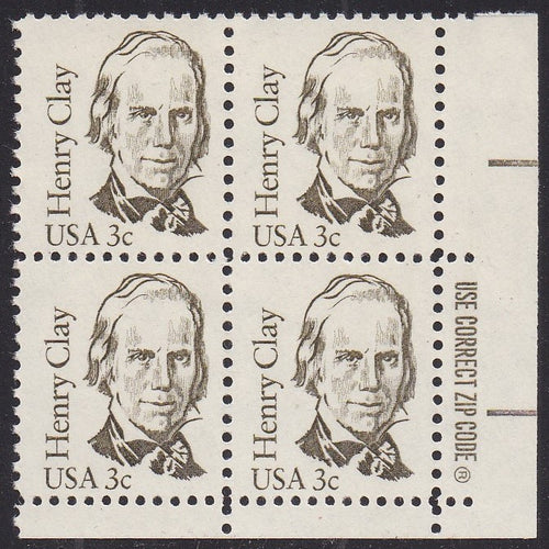 # 1846 (1983) Clay, OA tag - Zip BK/4, LR, MNH
