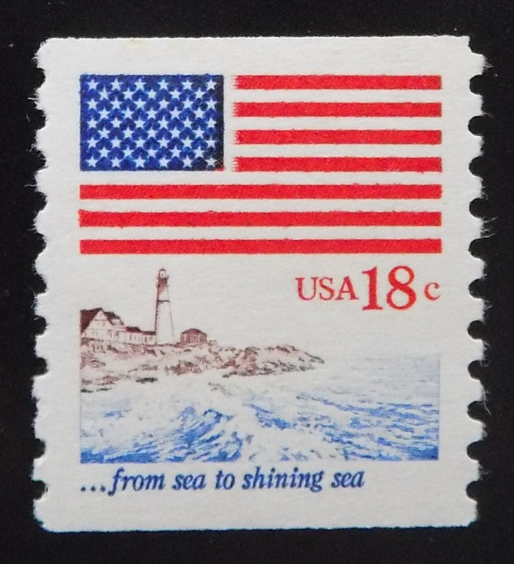 # 1891 (1981) Flag & Anthem - Coil Sgl, XF