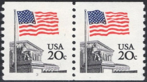 # 1895 (1981) Flag over Court - PS/2, #3, XF MNH