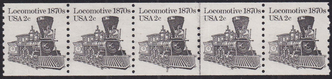 # 1897A (1982) 1870's Locomotive - PS/5, #2, FVF MNH (PNC)