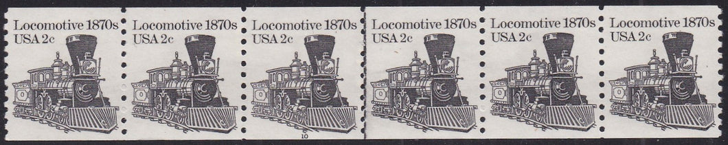 # 1897A (1982) 1870's Locomotive - PS/6, #10, FVF MNH (PNC)