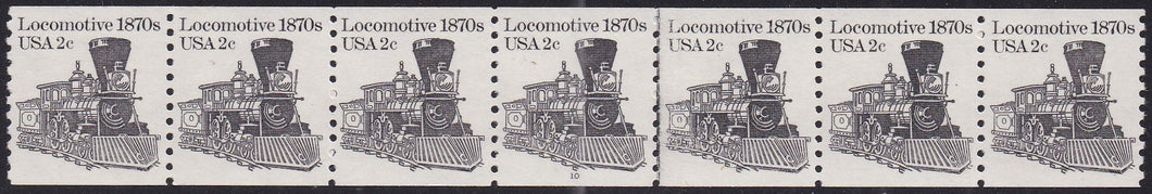 # 1897A (1982) 1870's Locomotive - PS/7, #10, FVF MNH (PNC)