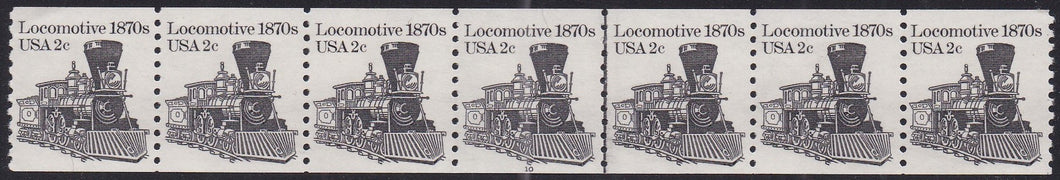 # 1897A (1982) 1870's Locomotive - PS/7, #10, VF+ MNH (PNC)