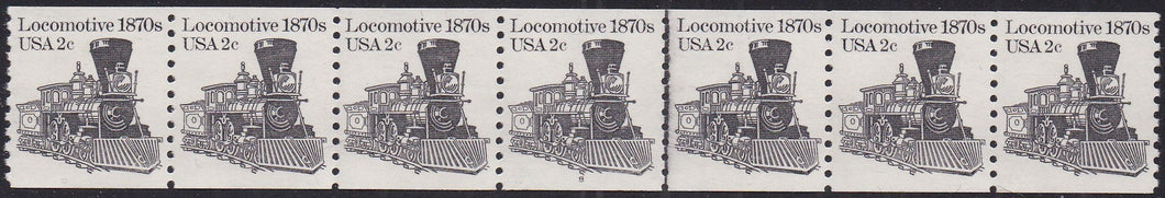 # 1897A (1982) 1870's Locomotive - PS/7, #8, VF MNH (PNC)