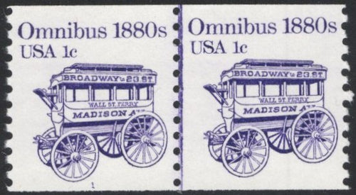 # 1897 (1983) 1880's Omnibus Coil - PS/2, #1, VF MNH