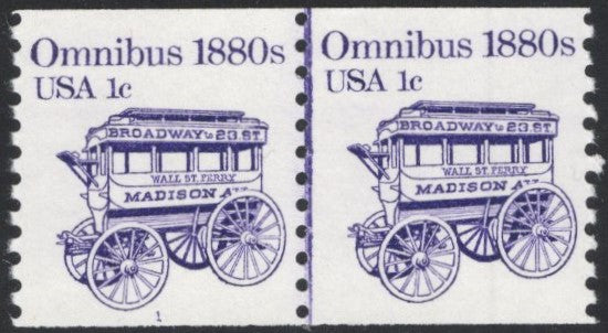 # 1897 (1983) 1880's Omnibus Coil - PS/2, #1, VF MNH