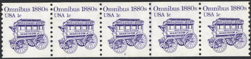 # 1897 (1983) 1880's Omnibus Coil - PS/5, #2, VF MNH