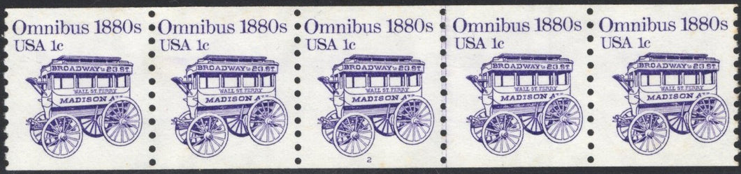 # 1897 (1983) 1880's Omnibus Coil - PS/5, #2, VF MNH