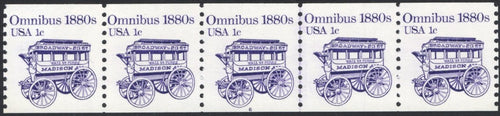 # 1897 (1983) 1880's Omnibus Coil - PS/5, #6, VF MNH