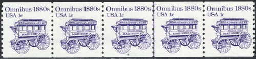 # 1897 (1983) 1880's Omnibus Coil - PS/5, #6, XF MNH