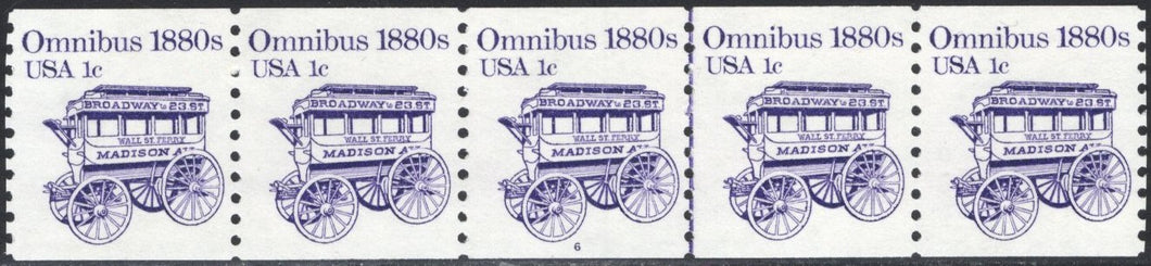 # 1897 (1983) 1880's Omnibus Coil - PS/5, #6, XF MNH
