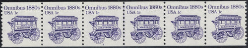 # 1897 (1983) 1880's Omnibus Coil - PS/6, #2, XF MNH