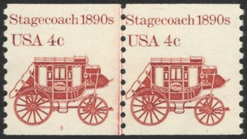 # 1898A (1982) 1890's Stagecoach - PS/2, #3, VF MNH