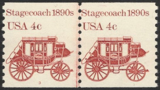 # 1898A (1982) 1890's Stagecoach - PS/2, #3, VF MNH