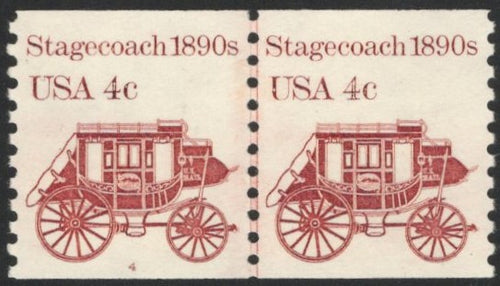 # 1898A (1982) 1890's Stagecoach - PS/2, #4, XF MNH
