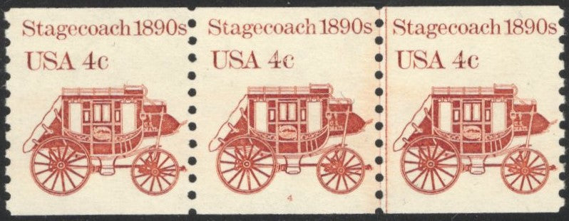 # 1898A (1982) 1890's Stagecoach - PS/3, #4, VF MNH