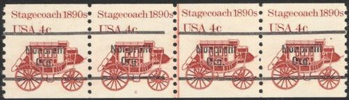 # 1898Ab (1982) 1890's Stagecoach, Precancel - PS/4, #6, FVF MNH