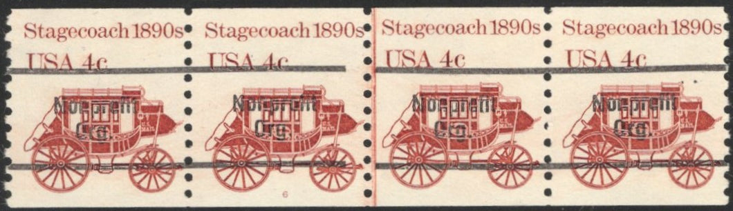 # 1898Ab (1982) 1890's Stagecoach, Precancel - PS/4, #6, FVF MNH