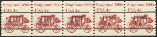 # 1898Ab (1982) 1890's Stagecoach, Precancel (No Period) - PS/5, #5, VF MNH