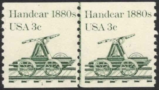 # 1898 (1983) 1880's Handcar - PS/2, #1, VF MNH