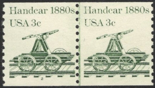 # 1898 (1983) 1880's Handcar - PS/2, #2, FVF MNH