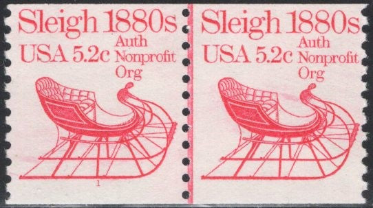# 1900 (1983) 1880's Sleigh - PS/2, #1, FVF MNH
