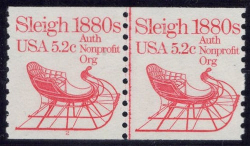 # 1900 (1983) 1880's Sleigh - PS/2, #2, FVF MNH
