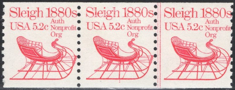 # 1900 (1983) 1880's Sleigh - PS/3, #1, Fine MNH