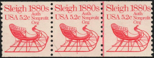 # 1900 (1983) 1880's Sleigh - PS/3, #1, VF MNH