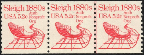 # 1900 (1983) 1880's Sleigh - PS/3, #1, XF MNH